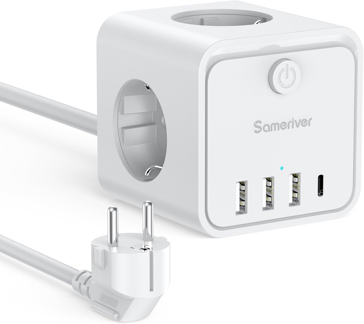 Ciabatta tripla Schuko con 4 porte USB, 4000 W a solo 17,99 € - macitynet.it Ciabatta tripla Schuko con 4 porte USB, 4000 W a solo 17,99 € - macitynet.it