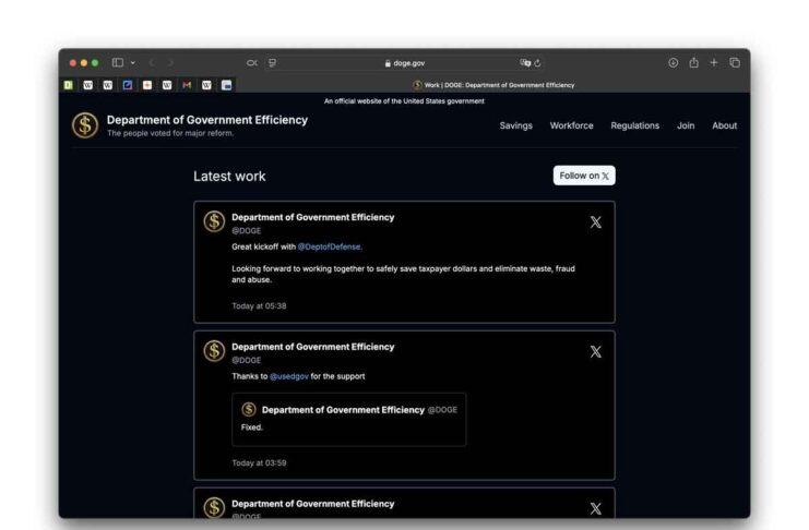 Hackerato in poche ore il sito  DOGE.gov voluto da Elon Musk - macitynet.it
