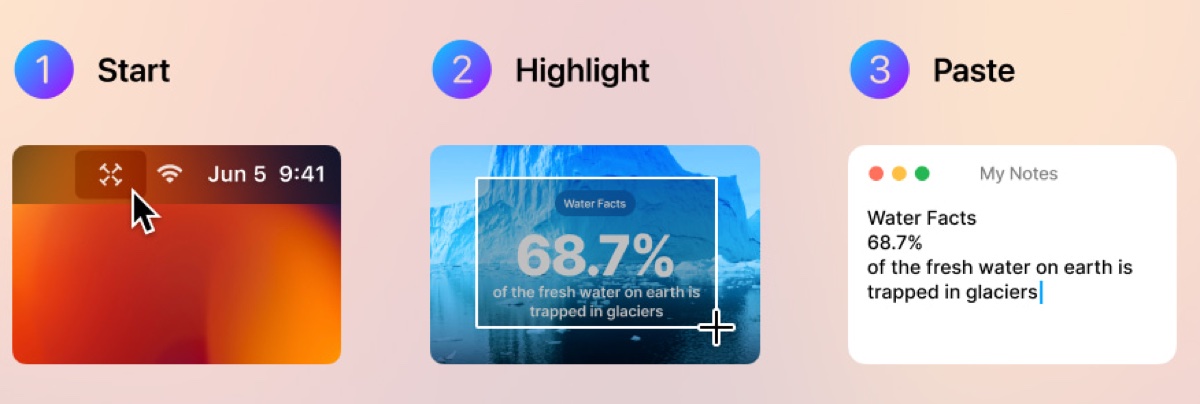 TextSniper cattura qualsiasi testo sullo schermo del Mac - macitynet.it TextSniper cattura qualsiasi testo sullo schermo del Mac - macitynet.it