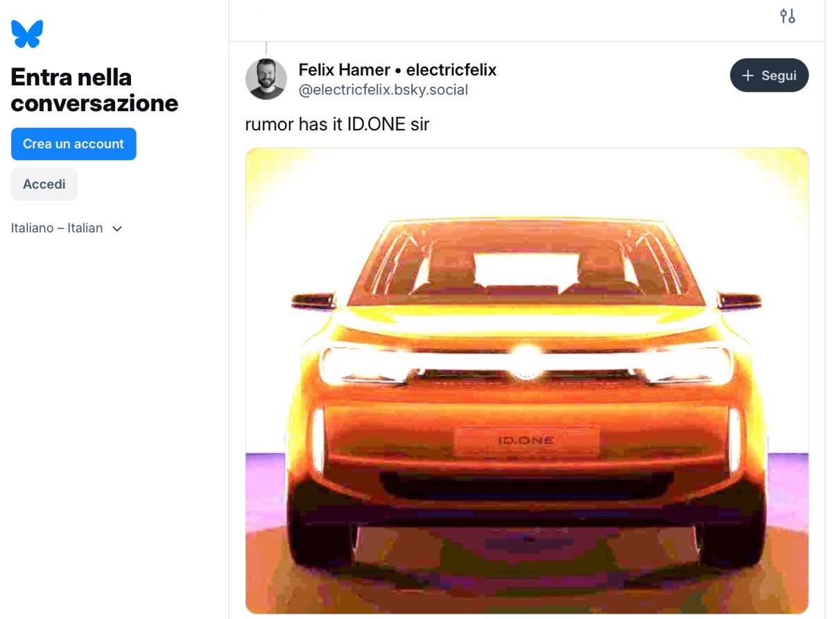 Volkswagen IDOne sfiderà le elettriche economiche cinesi - macitynet.it