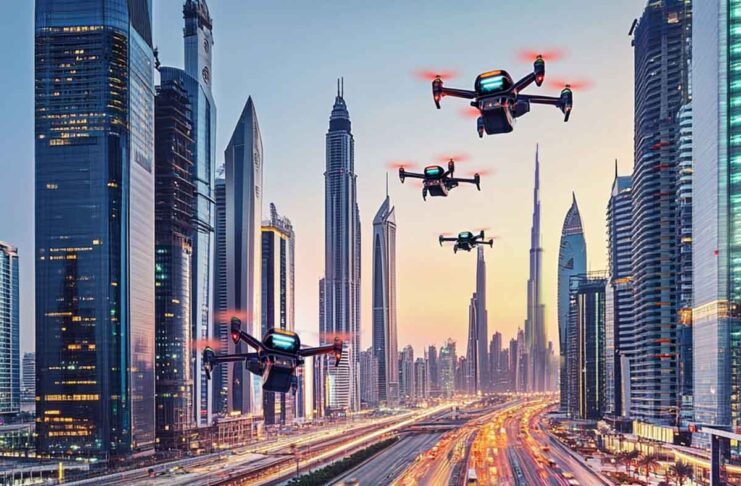 Gli Emirati Arabi iniziano a mappare i corridoi aerei per taxi volanti e droni merci - macitynet.it