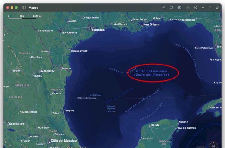 Google Maps e Mappe di Apple inondate da recensioni negative per il Golfo d'America - macitynet.it