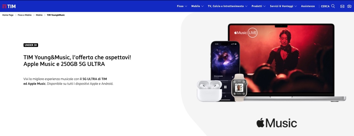 Con i piani TIM Apple Music costa meno - macitynet.it