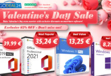 Solo 10 € Windows Office per PC e Mac a San Valentino Solo 10 € Windows Office per PC e Mac a San Valentino - macitynet.it