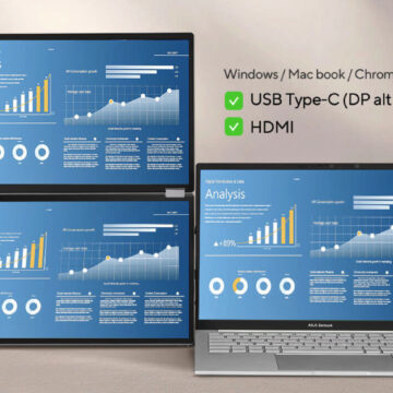 Asus ZenScreen Duo OLED MQ149CD è il monitor portatile pronto a tutto - macitynet.it