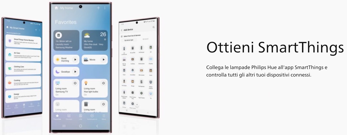Samsung SmartThings supporta oltre 155 prodotti Philips Hue - macitynet.it