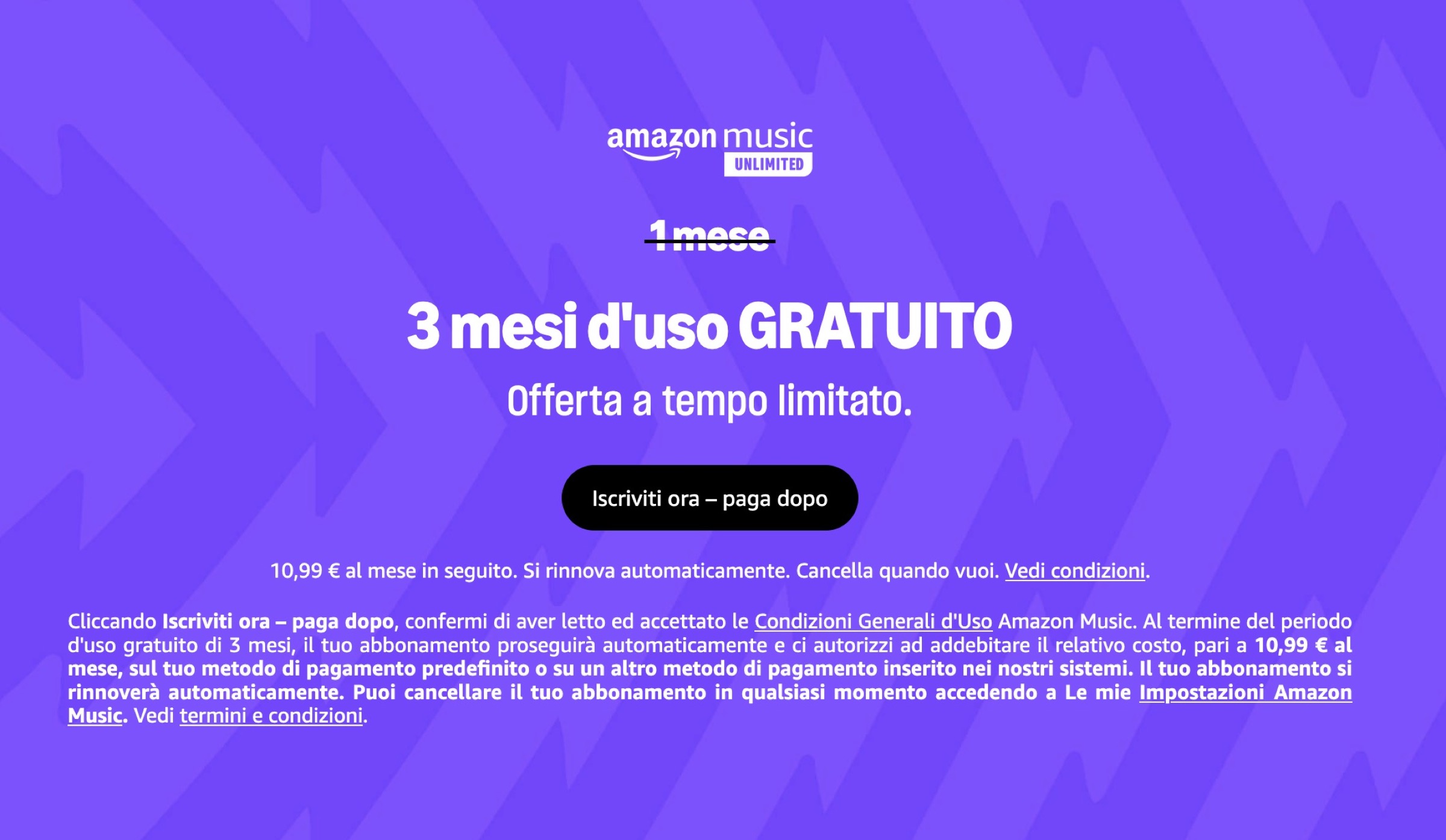 Amazon Music Unlimited è gratis per i primi 3 mesi - macitynet.it Amazon Music Unlimited è gratis per i primi 3 mesi - macitynet.it