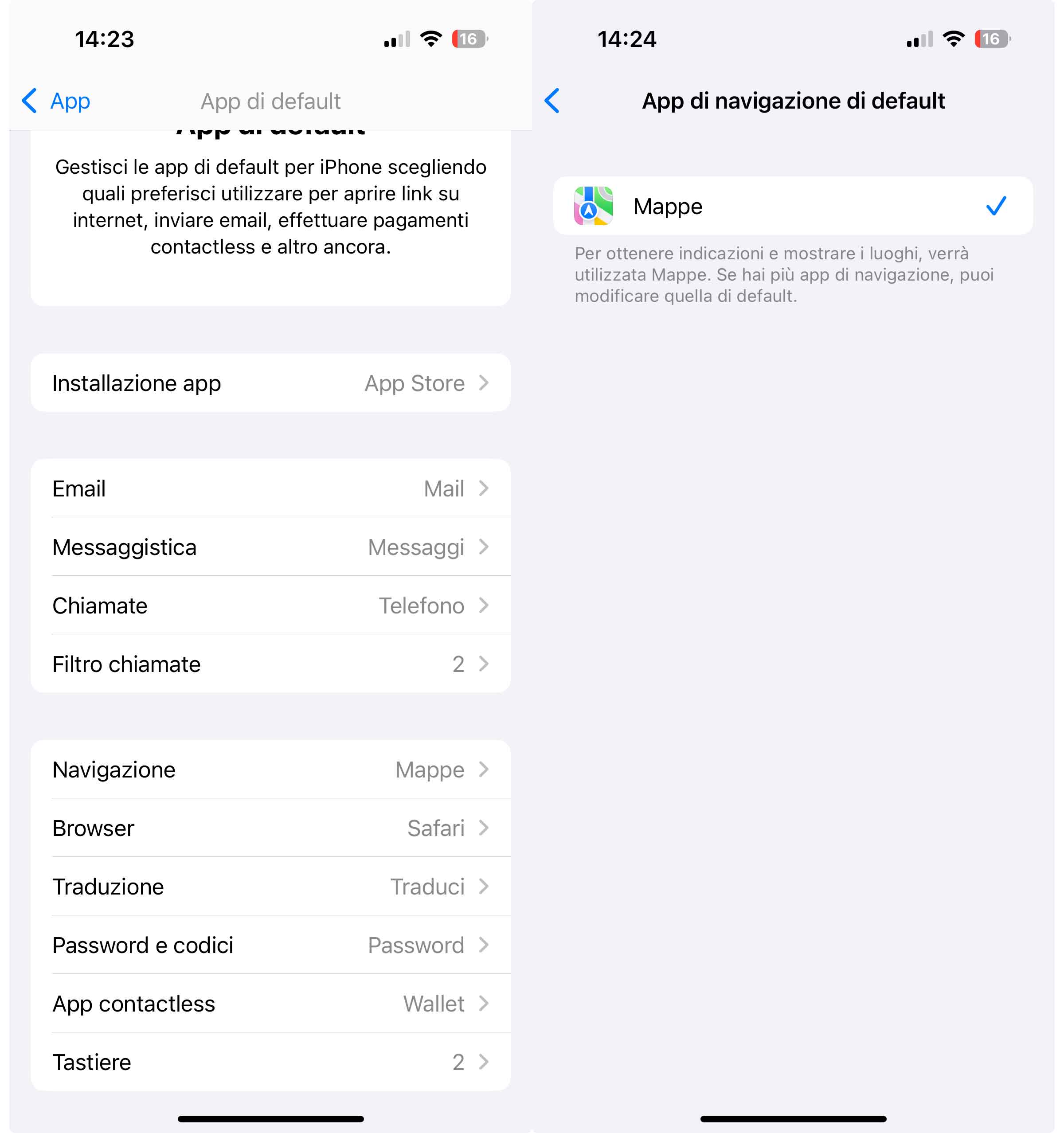Con iOS 18.4 possibile impostare l'app di navigazione da usare per default - macitynet.it Con iOS 18.4 possibile impostare l'app di navigazione da usare per default - macitynet.it