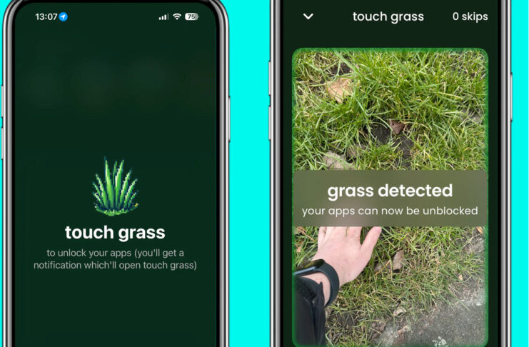 Touch Grass blocca il telefono fino a quando non uscite fuori e toccate un prato con l'erba, letteralmente - macitynet.it