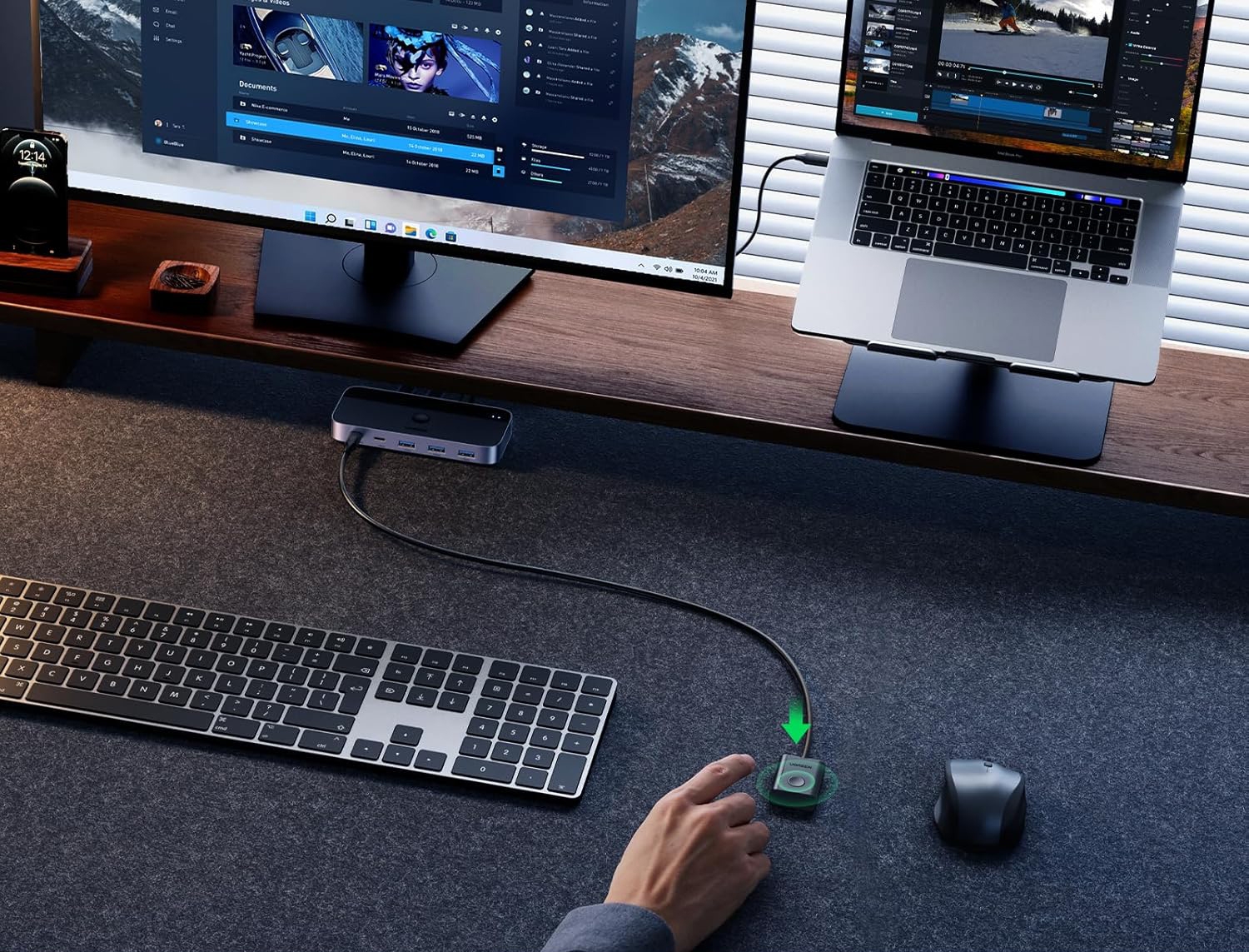 Recensione UGREEN Switch KVM USB 3.0, comandare due computer con un solo mouse e tastiera - macitynet.it Recensione UGREEN Switch KVM USB 3.0, comandare due computer con un solo mouse e tastiera - macitynet.it