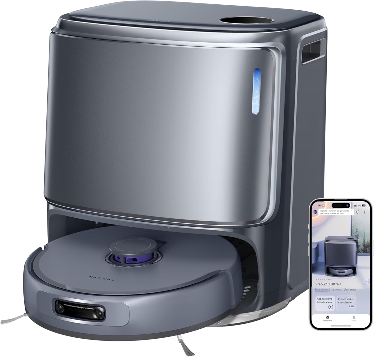 Narwal Freo Z10 Ultra, il robot aspirapolvere con pulizia adattiva AI - macitynet.it