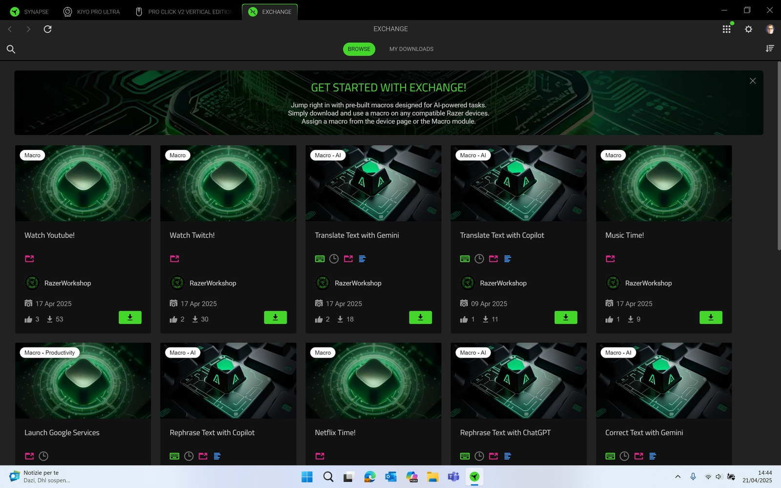Recensione Razer Pro Click V2 Vertical Edition, mouse verticale con l’Intelligenza Artificiale dentro - macitynet.it Recensione Razer Pro Click V2 Vertical Edition, mouse verticale con l’Intelligenza Artificiale dentro - macitynet.it