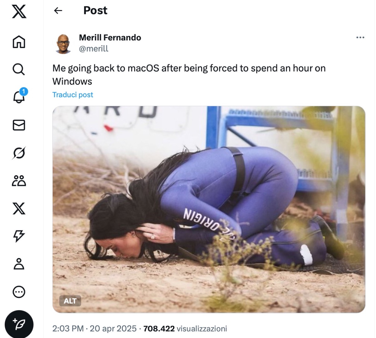 Dirigente Microsoft scherza su Windows 11, elogia Mac e macOS - macitynet.it Dirigente Microsoft scherza su Windows 11, elogia Mac e macOS - macitynet.it