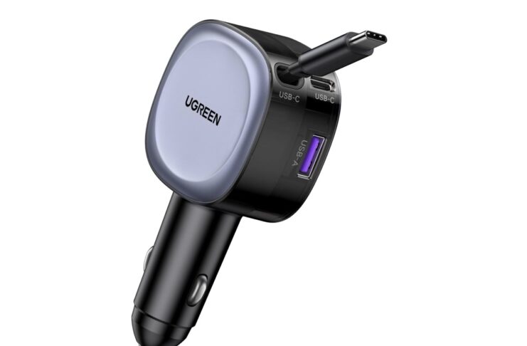 UGREEN 75W retrattile, il caricatore auto compatto e potente ora in sconto a 20,72€ - macitynet.it