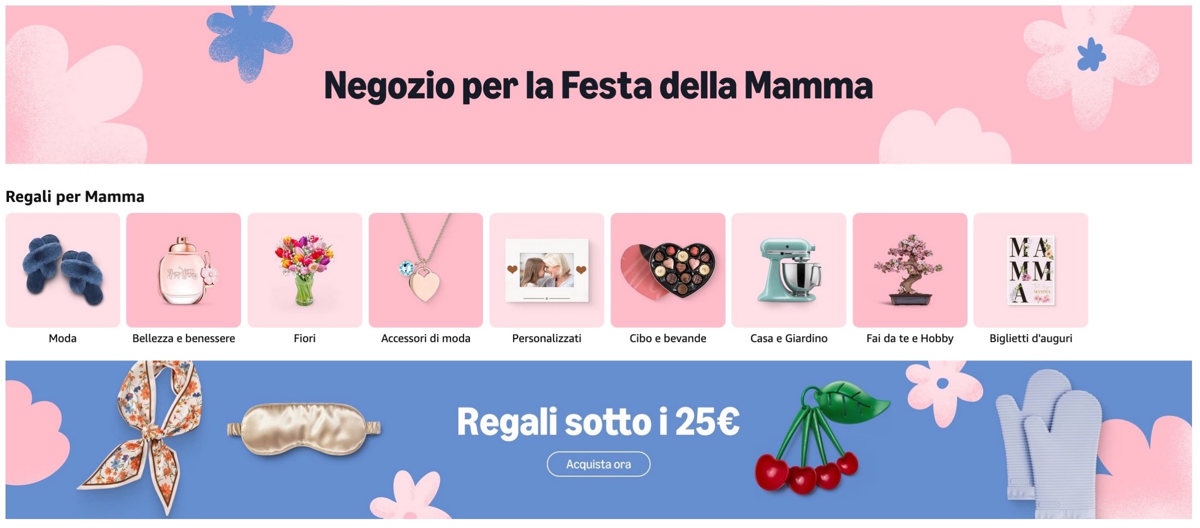Festa della Mamma 2025, Amazon apre il negozio a tema - macitynet.it Festa della Mamma 2025, Amazon apre il negozio a tema - macitynet.it