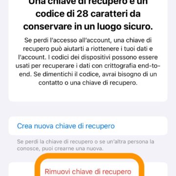 Come funziona la chiave di recupero Apple e perché attivarla - macitynet.it