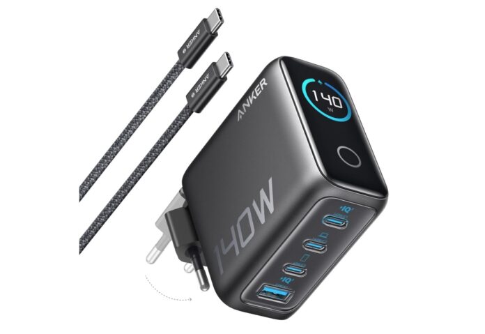 Anker Zolo Caricatore USB-C 140W, il caribatterie capace di tutto a 77,99€ - macitynet.it