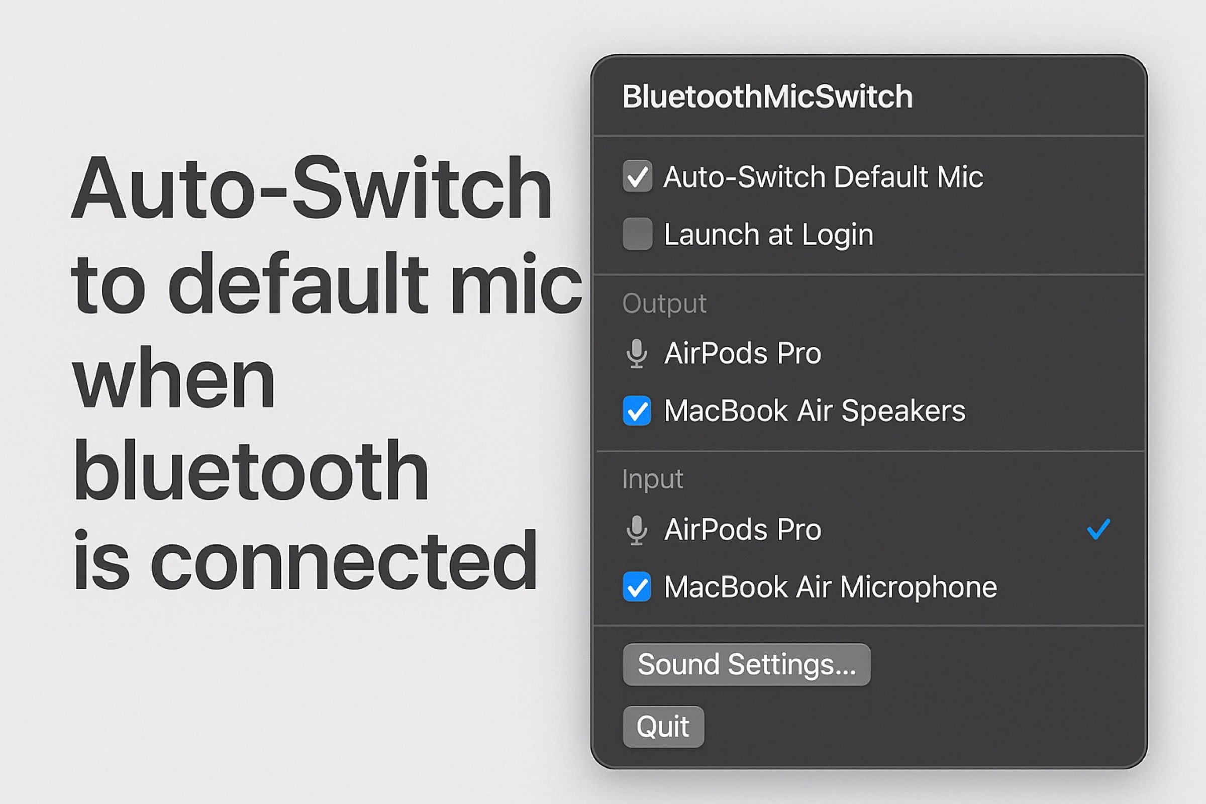 Audio in cuffia ma microfono del Mac con l'app Bluetooth Mic Switch - macitynet.it Audio in cuffia ma microfono del Mac con l'app Bluetooth Mic Switch - macitynet.it
