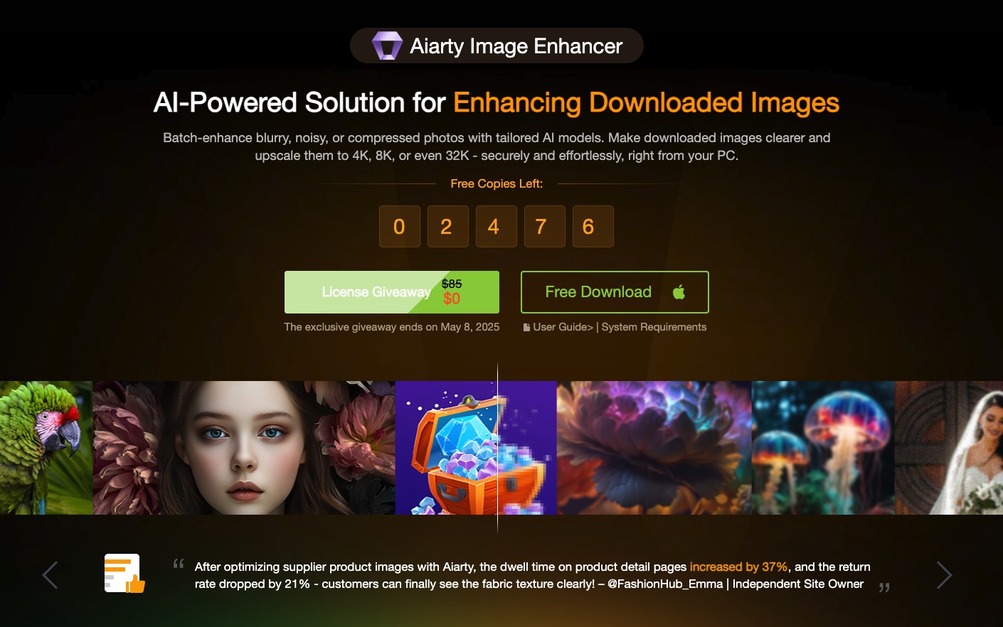 Licenze gratuite per Aiarty Image Enhancer, l'Intelligenza Artificiale abbinata al fotoritocco - macitynet.it