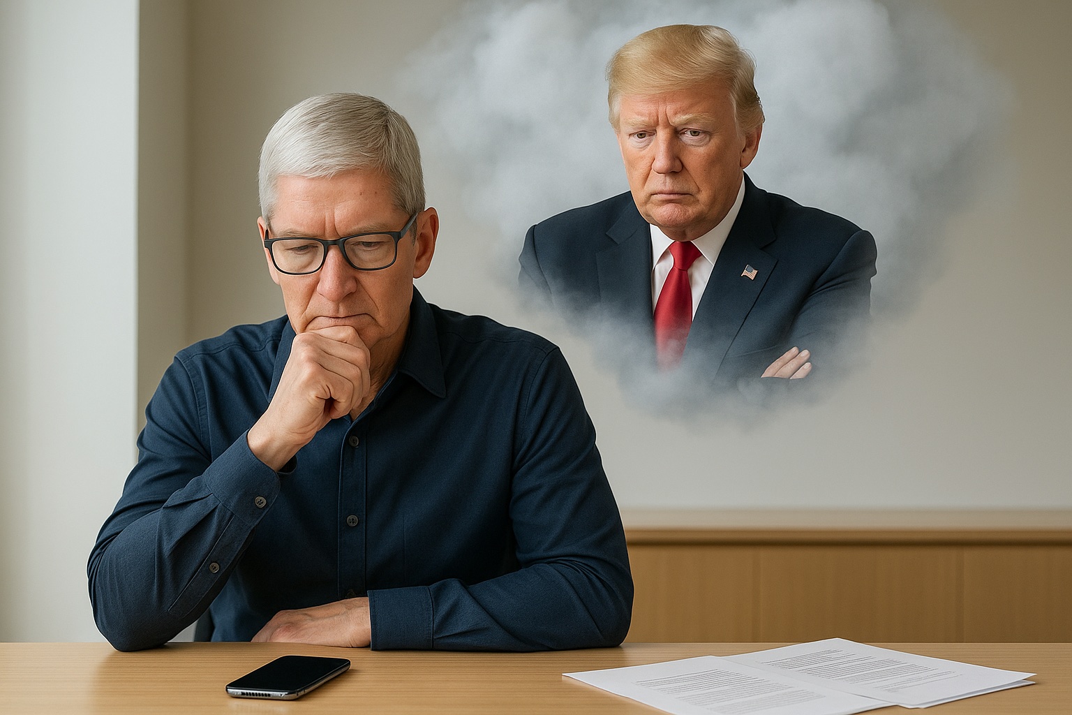 Tim Cook e Trump