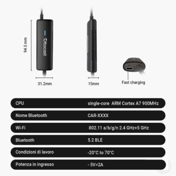 Ottocast Mirror Touch porta il mirroring iPhone e Android in auto - macitynet.it