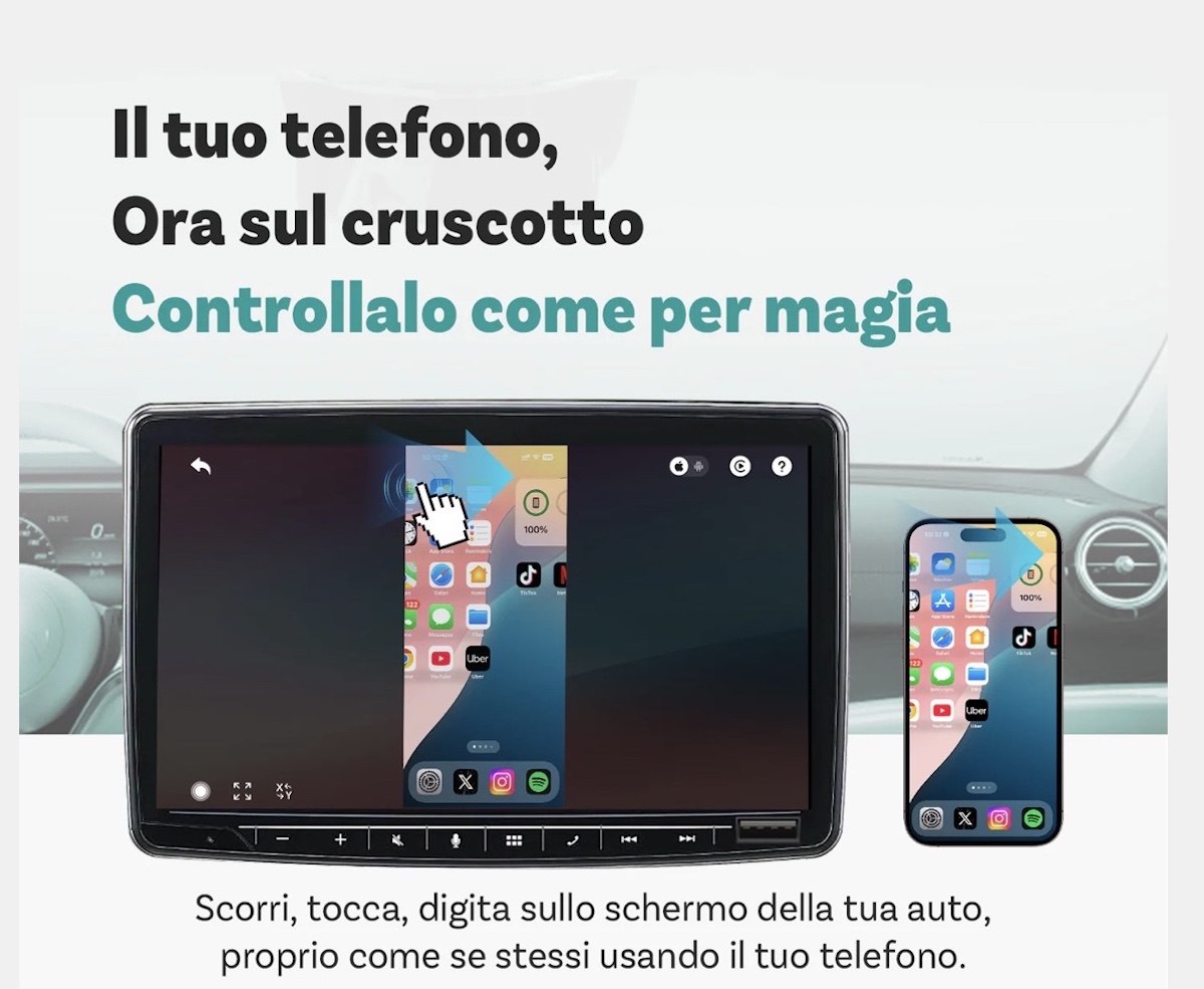 Ottocast Mirror Touch porta il mirroring iPhone e Android in auto - macitynet.it Ottocast Mirror Touch porta il mirroring iPhone e Android in auto - macitynet.it