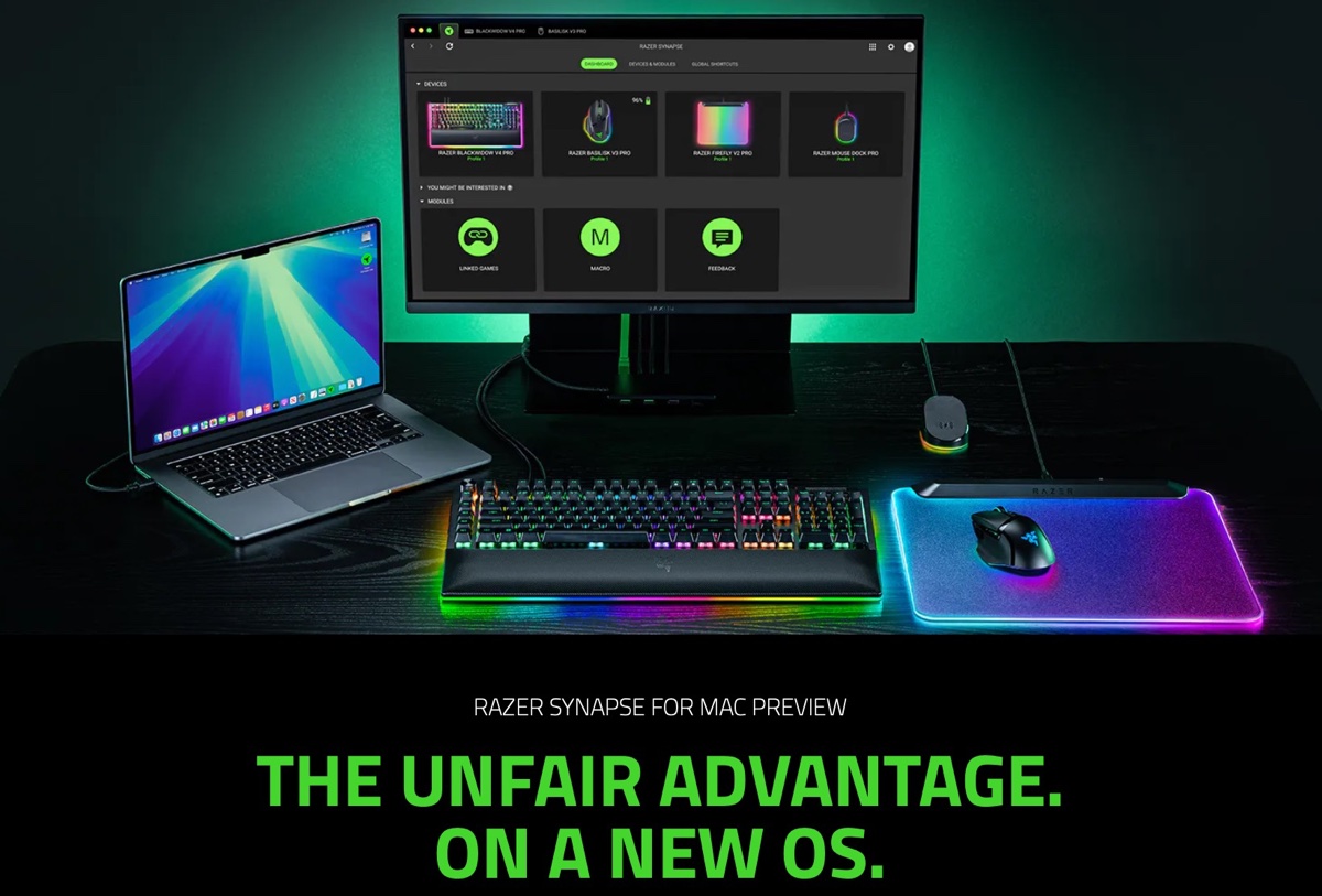 Razer svela Synapse per Mac, tastiera Joro e mouse Basilisk per la mobilità - macitynet.it