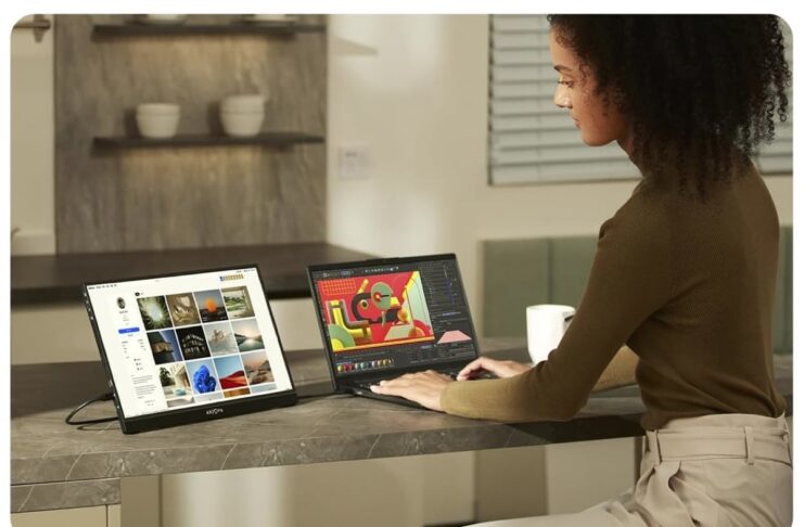 Monitor portatile 16,1 pollici, compatibile iPhone, solo 74€ con coupon - macitynet.it