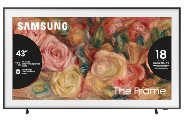 Samsung The Frame 43” QLED 4K, a TV che è un quadro a 521€ - macitynet.it