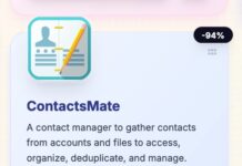 Sincronizzazione automatica e gestione completa dei contatti con ContactsMate a 3 $ - macitynet.it