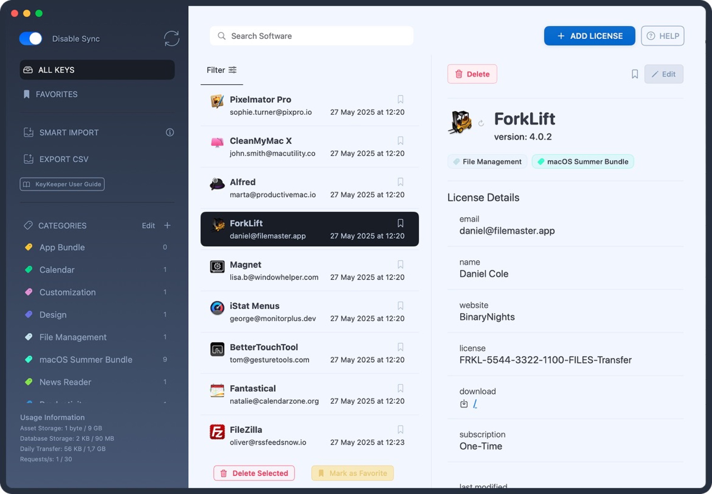 KeyKeeper semplifica la gestione delle licenze software su Mac, ora in sconto - macitynet.it KeyKeeper semplifica la gestione delle licenze software su Mac, ora in sconto - macitynet.it