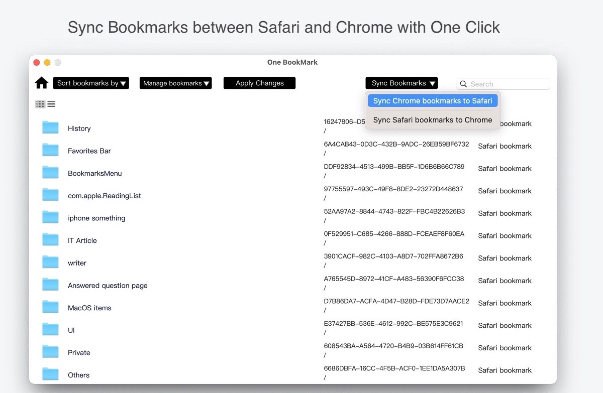 One Bookmark a 2,50 $ porta la gestione avanzata dei segnalibri tra browser diversi su Mac - macitynet.it