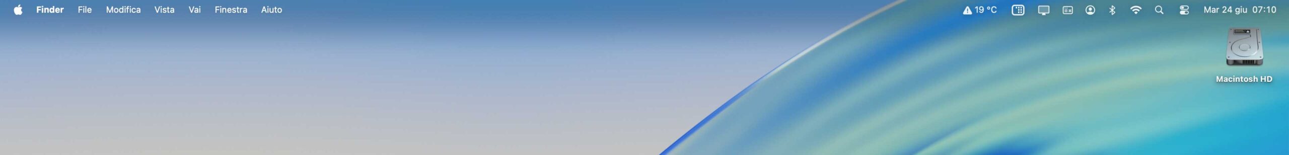 Nella beta 2 di macOS Tahoe 26 opzione per ripristinare sfondo semi-trasparente nella barra dei menu - macitynet.it Opzione sfondo semi-trasparente nella barra dei menu disattivata