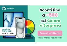 Fino a -50€ su iPhone e iPad Ricondizionati con il Colore a Sorpresa su TrenDevice solo per pochi giorni Fino a -50€ su iPhone e iPad Ricondizionati con il Colore a Sorpresa: su TrenDevice solo per pochi giorni - macitynet.it
