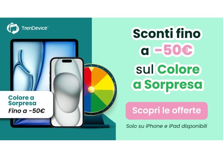 Fino a -50€ su iPhone e iPad Ricondizionati con il Colore a Sorpresa: su TrenDevice solo per pochi giorni - macitynet.it