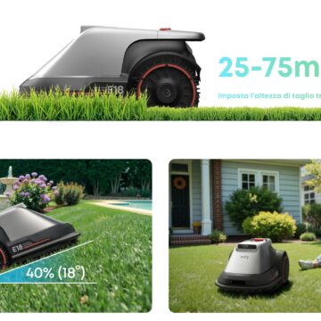 Eufy E18, robot tagliaerba senza cavi perimetrali e RTK - macitynet.it