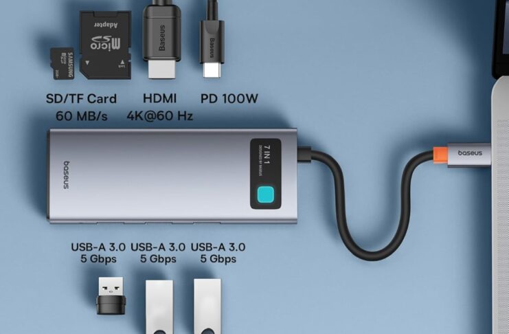 Hub 7-in-1 da 100W perfetto per Mac e iPad, solo 13,59n€ - macitynet.it