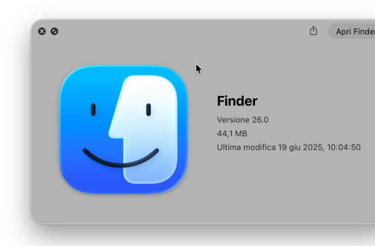 Apple ripristina i vecchi colori per l'icona del Finder in macOS Tahoe - macitynet.it