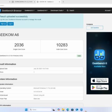 Recensione Geekom A6 Mini PC con AMD Ryzen 6800H, piccolo ma potente e versatile - macitynet.it