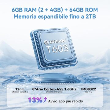 OSCAL FLAT 2C, smartphone con 6 GB di RAM e 2 TB di spazio ora in super offerta a soli 74,99 € - macitynet.it