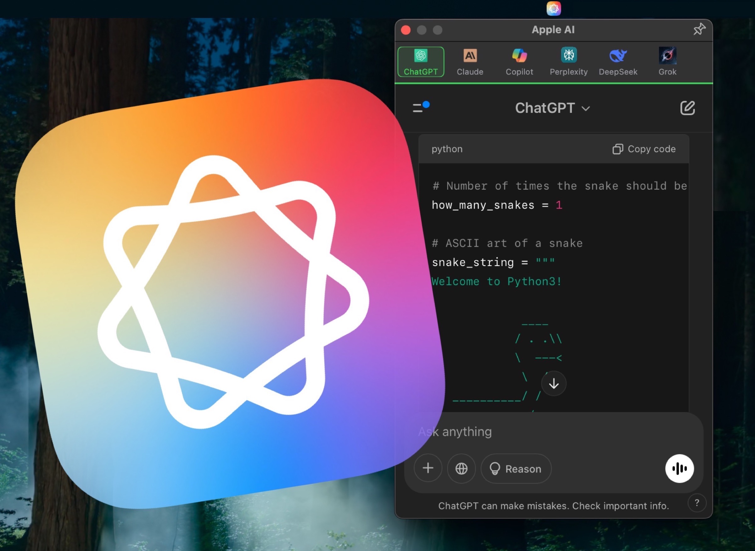 AppleAI mette tutti i chatbot in un'unica app per Mac - macitynet.it AppleAI mette tutti i chatbot in un'unica app per Mac - macitynet.it