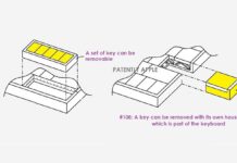 Apple brevetta la tastiera con pulsante mouse rimovibile Apple ha brevettato una tastiera con un tasto che può essere staccato e usato come mouse - macitynet.it