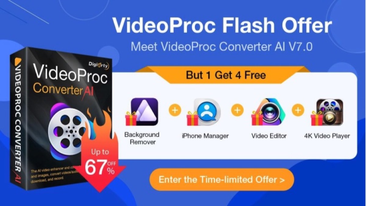Ripristina i tuoi vecchi video/immagini a 4K/8K/10K con VideoProc New AI (solo 29,95 € + 4 gratuiti) - macitynet.it
