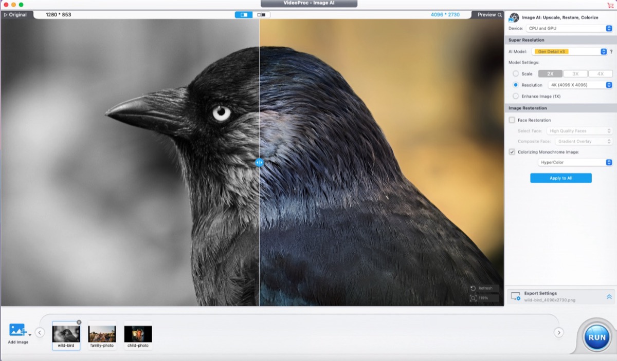 Ripristina i tuoi vecchi video/immagini a 4K/8K/10K con VideoProc New AI (solo 29,95 € + 4 gratuiti) - macitynet.it
