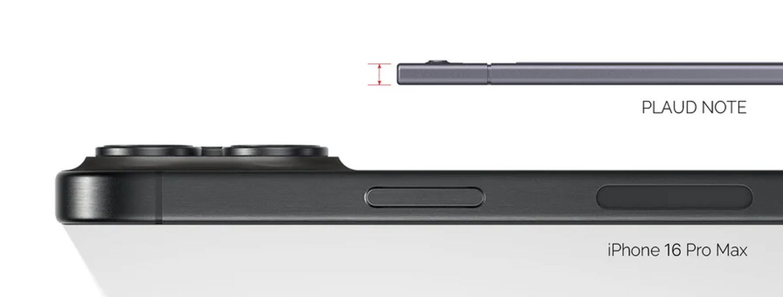 Recensione IA Plaud Note, registratore smart piccolo e portatile - macitynet.it Spessore di Plaud Note