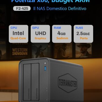 TerraMaster F2-425 è il NAS domestico con dischi montabili senza formattazione - macitynet.it