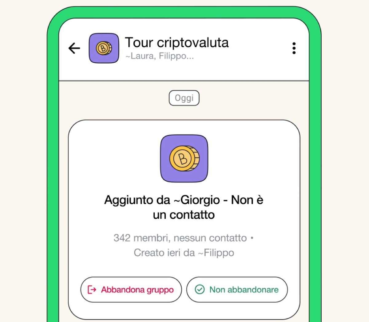 WhatsApp protegge dai gruppi sconosciuti, lavora alla segreteria telefonica - macitynet.it WhatsApp protegge dai gruppi sconosciuti, lavora alla segreteria telefonica - macitynet.it