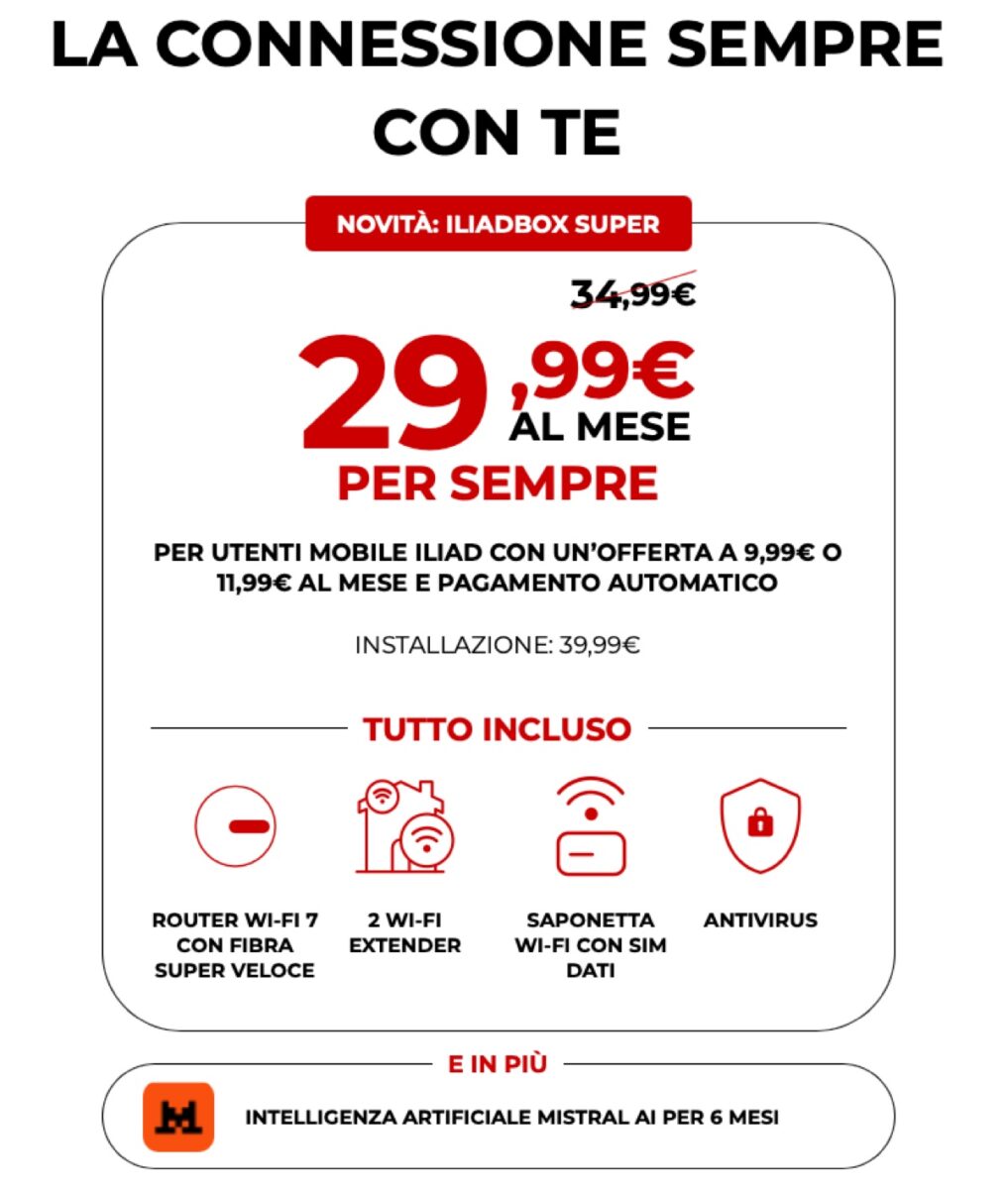 Iliad lancia le offerte TOP con valanga di GB in Italia ed Europa - macitynet.it