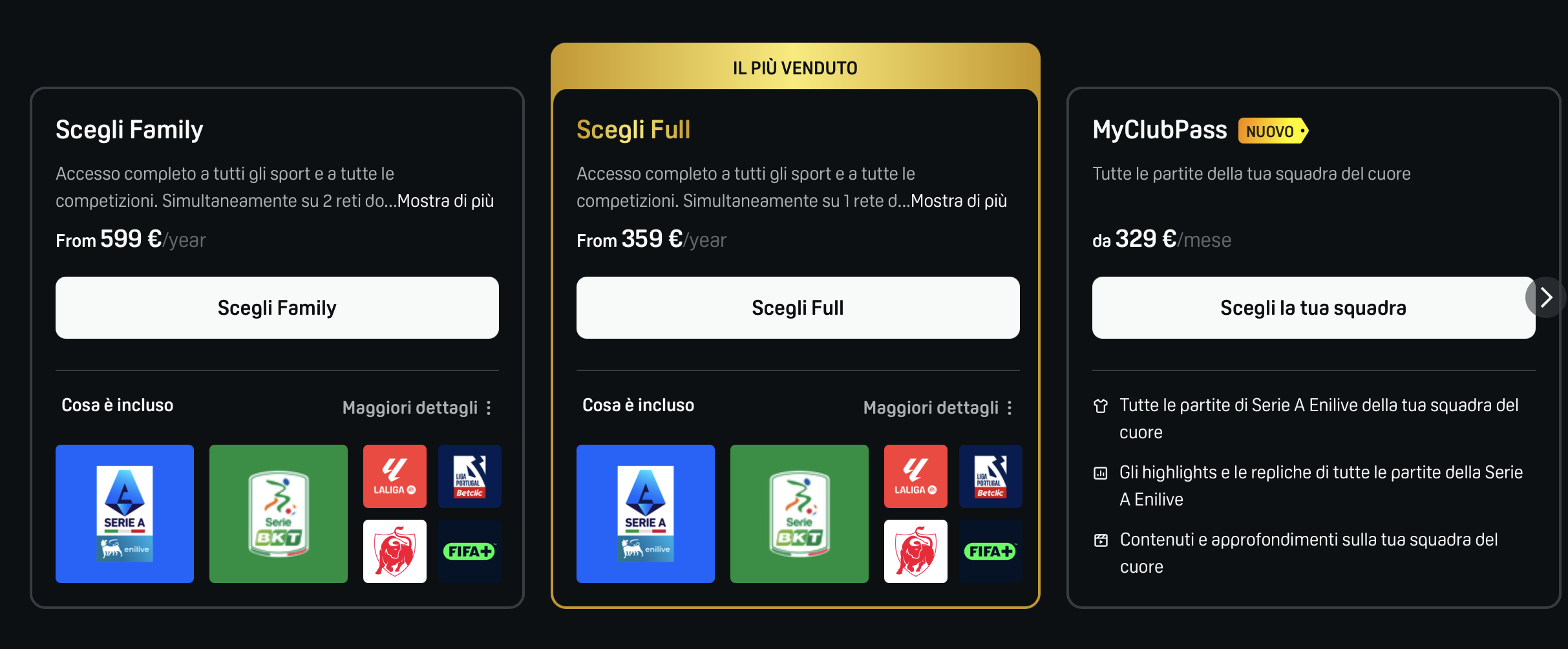 DAZN lancia l'abbonamento per seguire solo la squadra del cuore - macitynet.it DAZN lancia l'abbonamento per seguire solo la squadra del cuore - macitynet.it