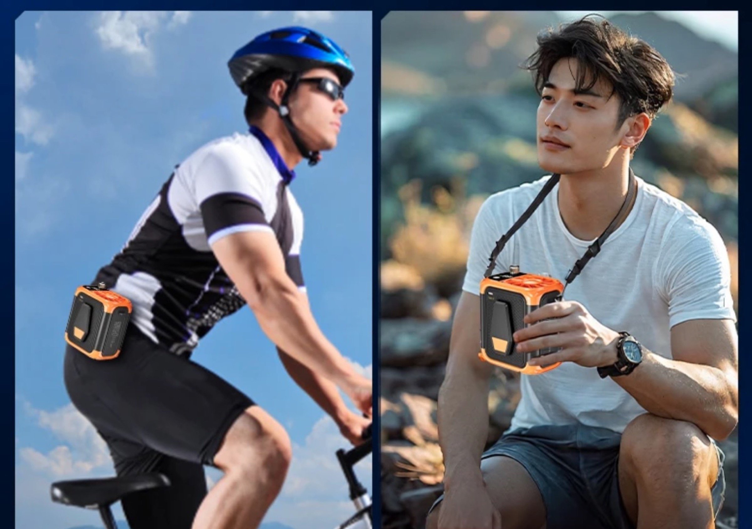 Mini ventilatore da cintura con torcia incorporata a soli 8 € - macitynet.it